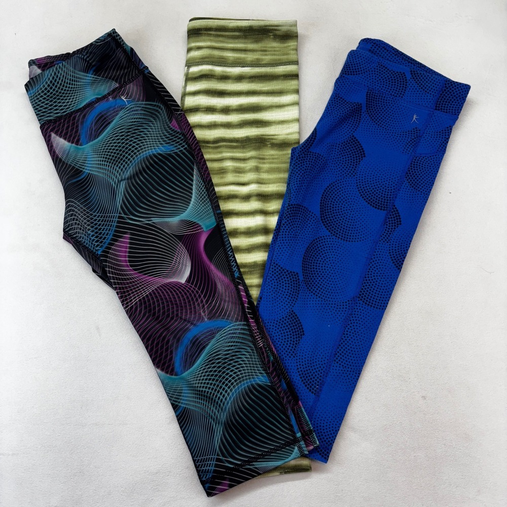 Under‎ Armour Danskin Now Leggings Women Small Medium Green Blue Bundle 3pk